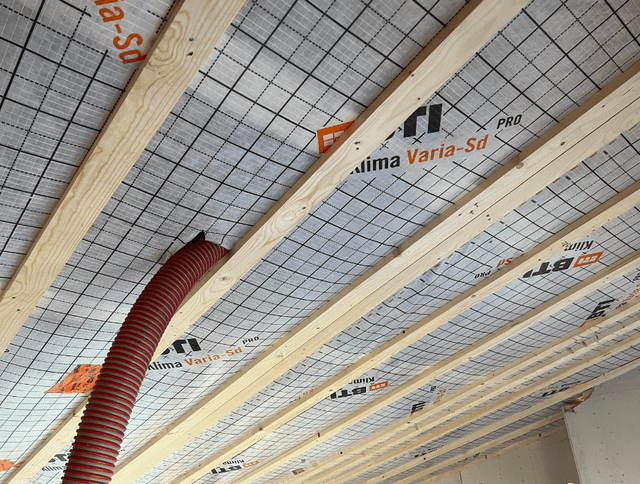 Einblasdämmung Dachinstallation